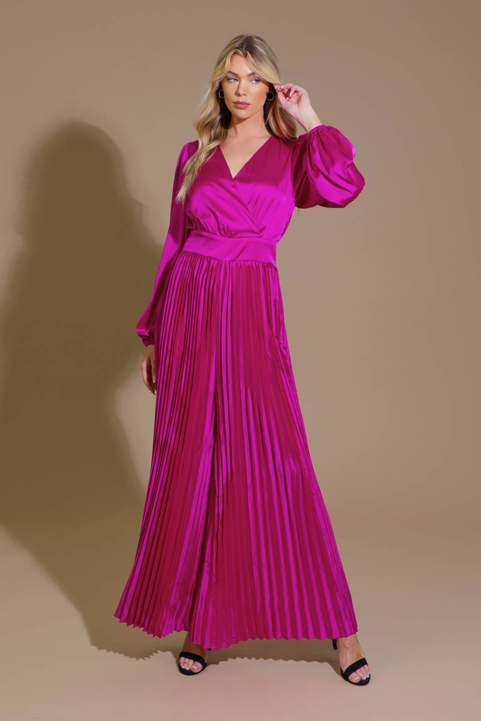 CRUSHING ON YOU SATIN JUMPSUIT Flying Tomato